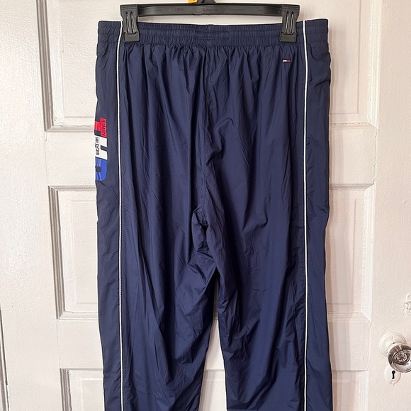 Tommy Hilfiger Nylon Track Pants Lined Athletic Workout Running Sporty Small - Picture 11 of 16